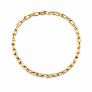 Collar eslabones oro.