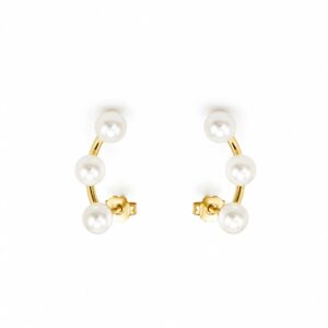 Pendientes niña perlitas tres