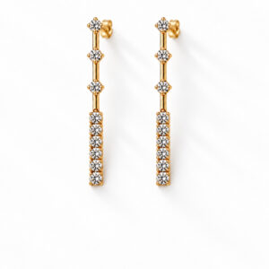 Pendientes largos diamantes