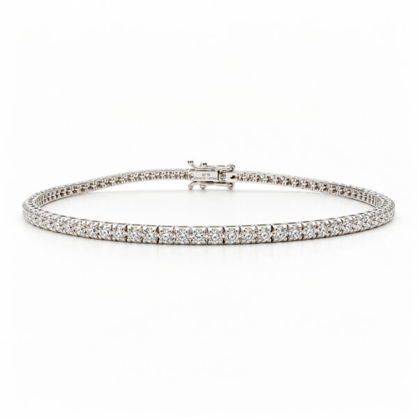 Pulsera oro blanco con diamantes